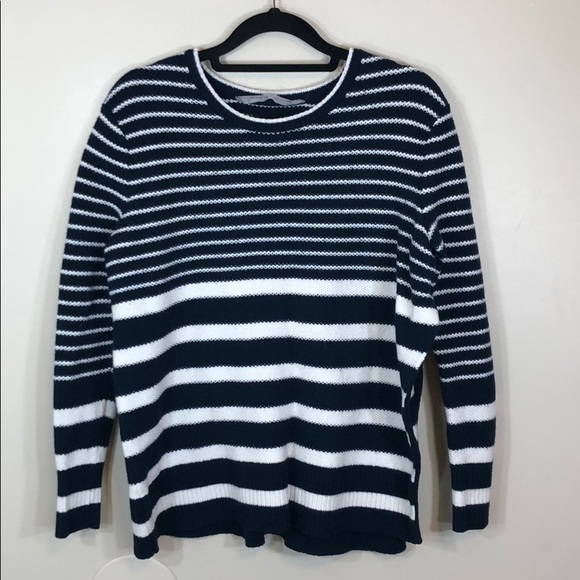 Athleta Woolblend Striped Side Slip Sweater - Picture 2 of 8